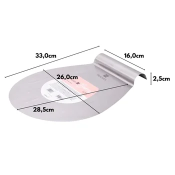 Salva Bolos Redondo em Inox (26cm) - Hercules (2)
