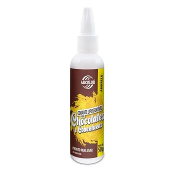 Corante Lipossolúvel para Chocolates e Coberturas Amarelo (50g) - Arcolor