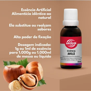 Essência Avelã (30ml) - Arcolor (3)