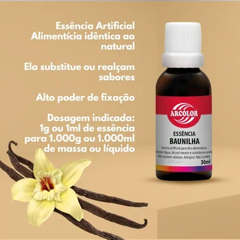Essência Baunilha (30ml) - Arcolor (3)