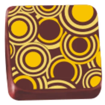 Transfer para Chocolate (40 x 30cm) - Círculo Amarelo