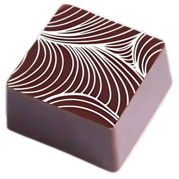 Transfer para Chocolate (40 x 30cm) - Abstrato 2 Branco (2)