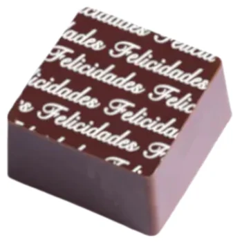 Transfer para Chocolate (40 x 30cm) - Felicidades Branco (2)