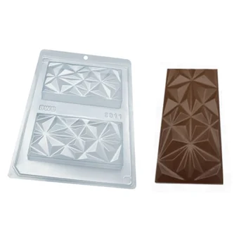 Forma de Chocolate Tablete/Barra Triângulo (250g) Acetato e Silicone - BWB (4)