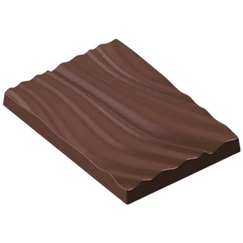 Forma de Chocolate em Policarbonato Tablete/Barra Flow (60g) - Gramado Injetados (11)
