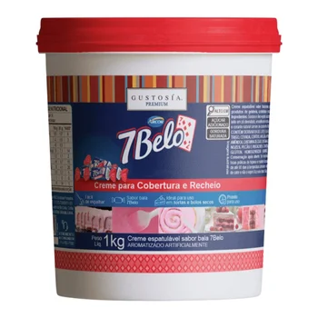 Creme para Cobertura e Recheio 7 Belo (1Kg) - Gustosia Premium
