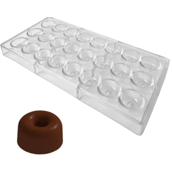 Forma de Chocolate em Policarbonato Bombom Cherry (11g) - Gramado Injetados