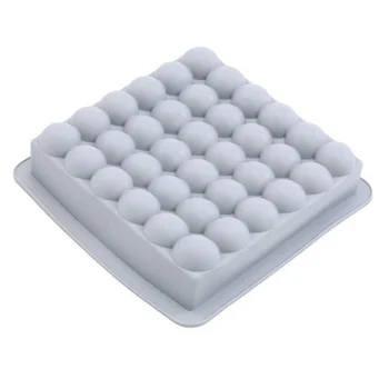 Forma de Bolo em Silicone Quadrado com Bolhas 1400ml - Allonsy B