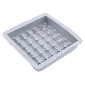 Forma de Bolo em Silicone Quadrado com Bolhas 1400ml - Allonsy A