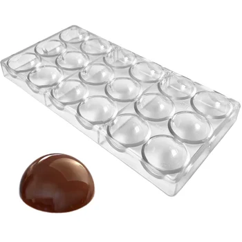 Forma de Chocolate em Policarbonato Meia Espera 4,0cm (20g) - Gramado Injetados (1)