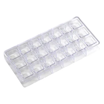 Forma de Chocolate em Poliestireno Tábata Romero Quadrado Essencial 20g - BlueStar A