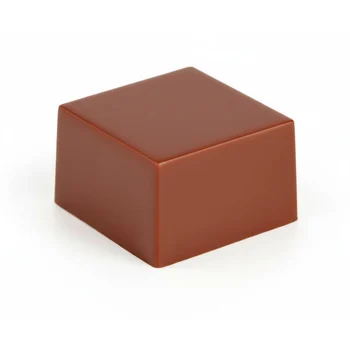 Forma de Chocolate em Policarbonato Bombom Quadrado Reto 29mm 19g - Gramado Injetados C