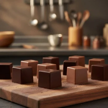 Forma de Chocolate em Policarbonato Mini Cubo 10g - Gramado Injetados A