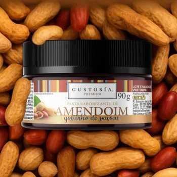 Pasta Saborizante Amendoim (90g) - Gustosia Premium B