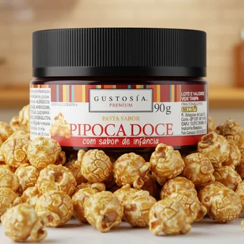 Pasta Saborizante Pipoca Doce 90g - Gustosia Premium C