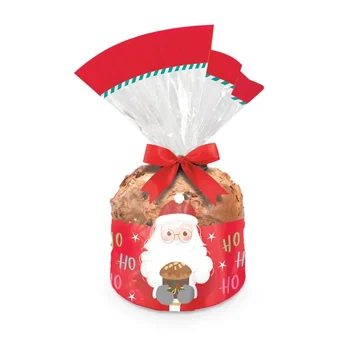 Saco Transparente para Panetone HoHoHo 100g 50uni - Cromus