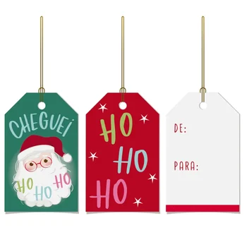 Etiqueta Tag para Presente HoHoHo 12uni - Cromus