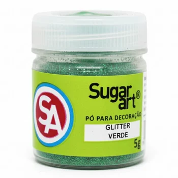 Glitter em Pó para Decoração Verde (5g) - SugarArt A