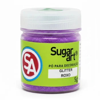 Glitter em Pó para Decoração Roxo (5g) - Sugar Art B