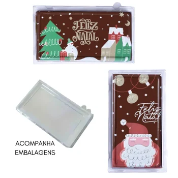 Forma Decorativa Blister Tablete/Barra Luzes e Árvore de Natal (4 cavidades) - Stalden
