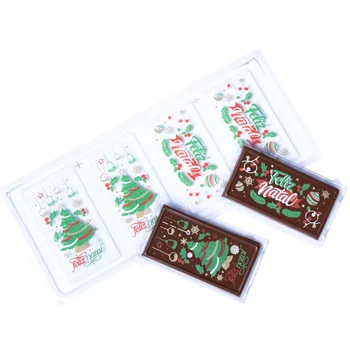 Forma Decorativa Blister Tablete/Barra Natal Pinheiro e Luzes (4 cavidades) - Stalden (2)