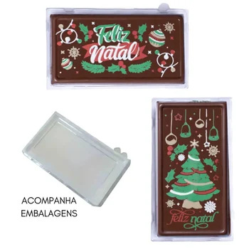 Forma Decorativa Blister Tablete/Barra Natal Pinheiro e Luzes (4 cavidades) - Stalden