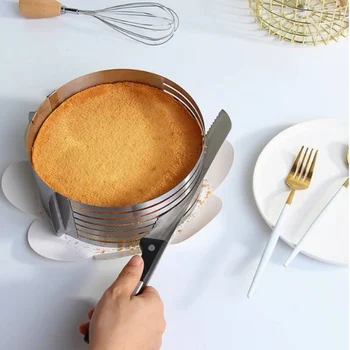 Aro Cortador de Camadas de Bolo Ajustável - Doupan D