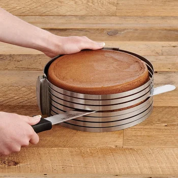 Aro Cortador de Camadas de Bolo Ajustável - Doupan C