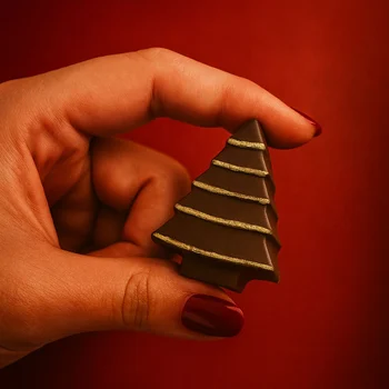 Forma de Chocolate Bombom Árvore de Natal (21g) Acetato e Silicone - BWB (2)