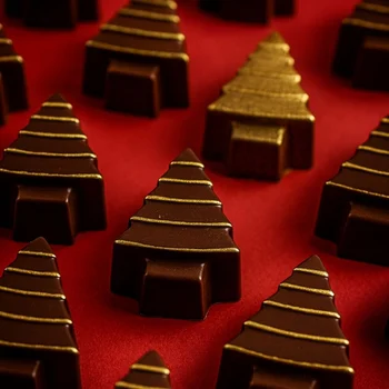 Forma de Chocolate Bombom Árvore de Natal (21g) Acetato e Silicone - BWB (3)