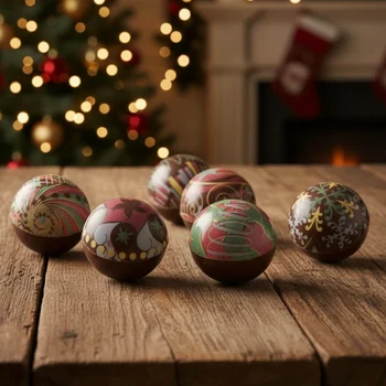 Forma Decorativa Blister Bola de Natal 3cm - Decoradas 21 cavidades - Stalden