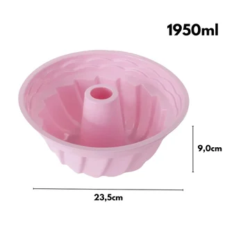 Forma de Bolo em Silicone Redemoinho (1950ml) - Allonsy (4)