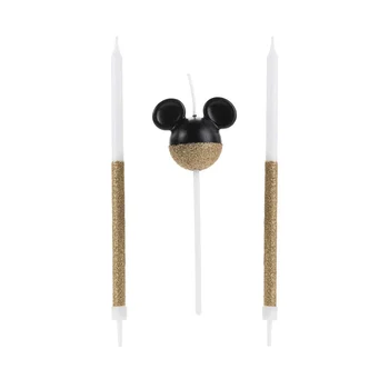 Vela Mickey Dourado (3pcs) - Silver Chef