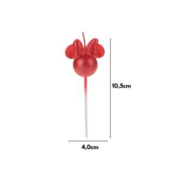 Vela Minnie Vermelho - Silver Chef (2)
