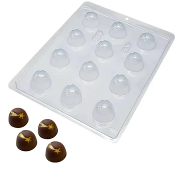 Forma de Chocolate Bombom Trufa Cereja Estrela de Davi 13g (10 uni) em Acetato - BWB