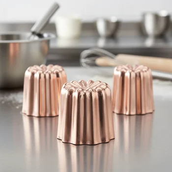 Forma para Canneles Bordelais Grande em Cobre 3uni - Grilo B