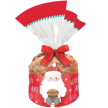 Saco Transparente para Panetone HoHoHo 500g (50uni) - Cromus