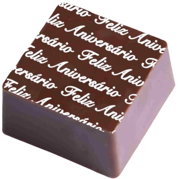 Transfer para Chocolate (40 x 30cm) - Feliz Aniversário Branco (2)