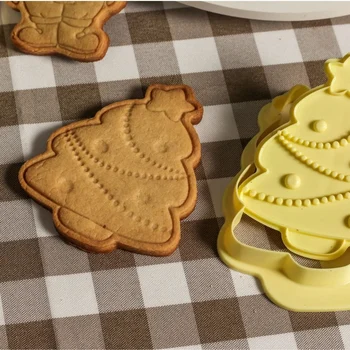 Cortador com Carimbo Árvore de Natal (2pcs) - BlueStar (4)