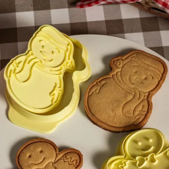 Cortador com Carimbo Boneco de Neve (2pcs) - BlueStar (4)