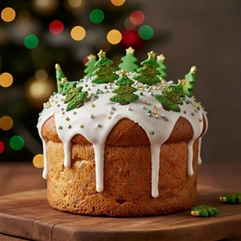 Enfeite de Natal em Açúcar Árvore de Natal Pequeno (10uni) - Abelha Confeiteira