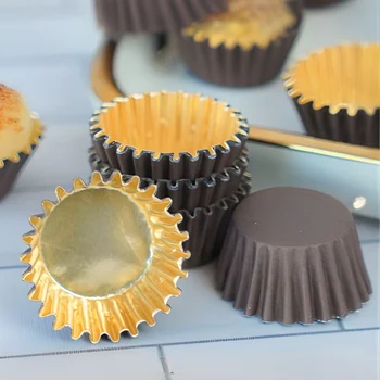 Forminha de Brigadeiro em Papel n°5 Marrom Fora Ouro Dentro (50uni) - Mago (3)