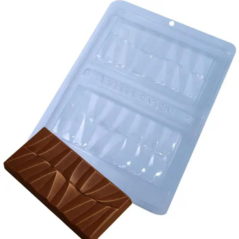 Forma de Chocolate Tablete/Barra Dunas (200g) Acetato e Silicone - BWB
