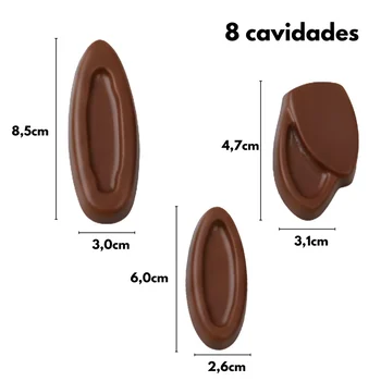 Forma de Chocolate Orelhas de Coelho (10uni) em Acetato - BWB (4)