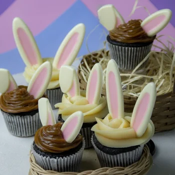 Forma de Chocolate Orelhas de Coelho (10uni) em Acetato - BWB (6)