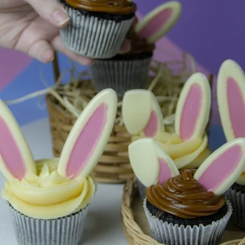 Forma de Chocolate Orelhas de Coelho (10uni) em Acetato - BWB (7)