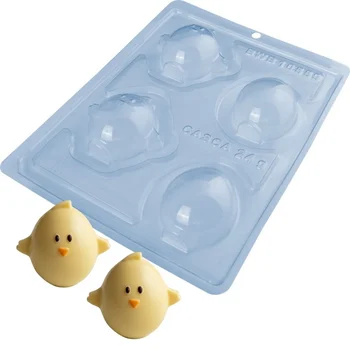 Forma de Chocolate Ovo de Páscoa Chicken (50g) Acetato e Silicone - BWB (1)