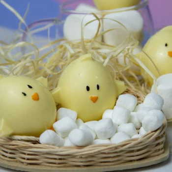 Forma de Chocolate Ovo de Páscoa Chicken (50g) Acetato e Silicone - BWB (7)