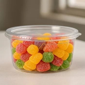 Embalagem Redonda Diamantada Articulada com Vedação 250ml (10uni) - BWB (4)