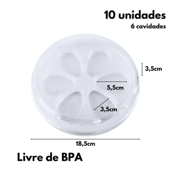 Caixa para 6 Bombons Ovos de Páscoa Gourmet Cristal (10uni) - BWB (2)